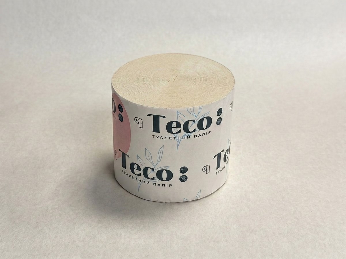 Папір туалетний макулатурний TECO